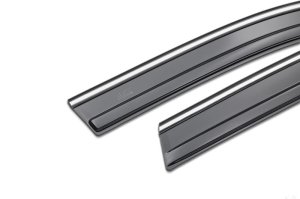 Toyota RAV4 Ventvisor - Husky Liners - Low Profile (4pc) - Smoke with Chrome Trim - `19-`24